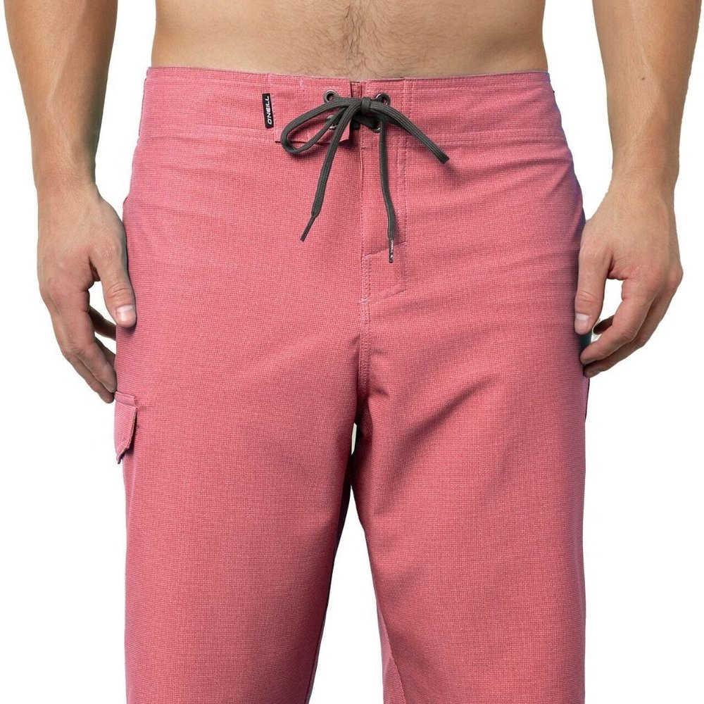 DEFECT O'Neill Men's Weaver Board Shorts, Size 30, Hot Coral Unlined $50 5B047
